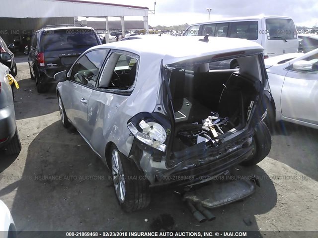 WVWBM7AJ2DW121418 - 2013 VOLKSWAGEN GOLF 银色 照片 3