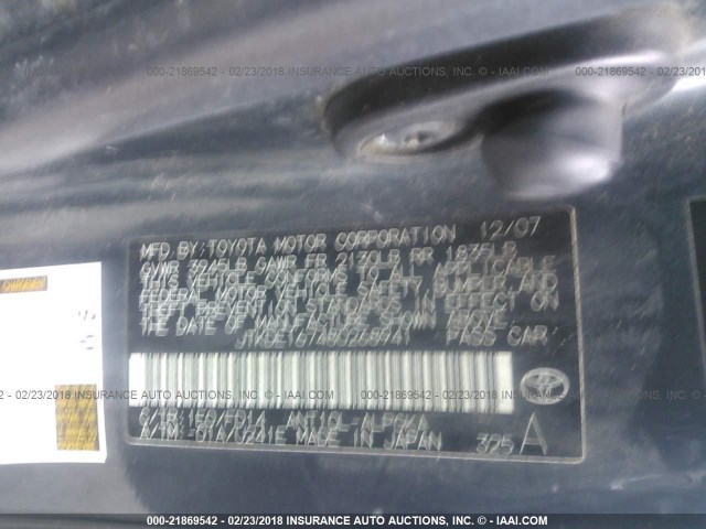 JTKDE167480268941 - 2008 TOYOTA SCION TC 灰色 照片 9