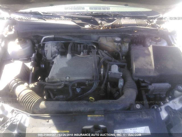 1G1ZT54835F174153 - 2005 CHEVROLET MALIBU LS ვერცხლისფერი ფოტო 10