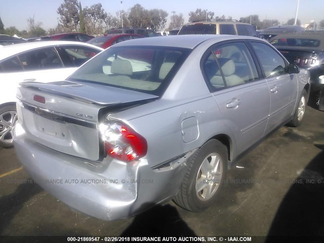 1G1ZT54835F174153 - 2005 CHEVROLET MALIBU LS ვერცხლისფერი ფოტო 4