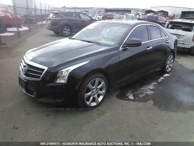 1G6AA5RA2D0144717 - 2013 CADILLAC ATS BLACK photo 2