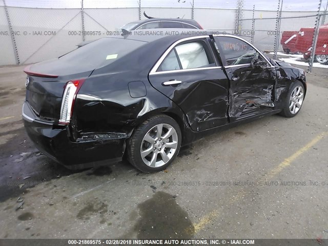 1G6AA5RA2D0144717 - 2013 CADILLAC ATS BLACK photo 4