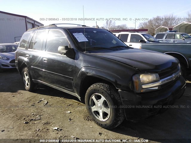 1GNDS13S362177001 - 2006 CHEVROLET TRAILBLAZER LS/LT BLACK photo 1