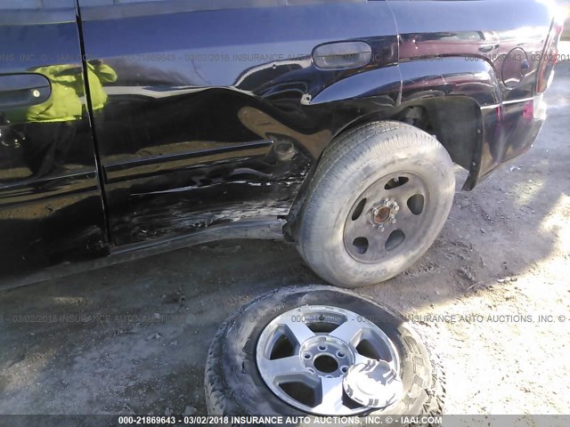 1GNDS13S362177001 - 2006 CHEVROLET TRAILBLAZER LS/LT BLACK photo 6