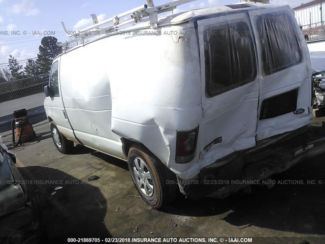 1FTNE24L5WHB05960 - 1998 FORD ECONOLINE E250 VAN WHITE photo 3