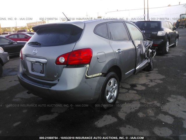 JN8AS5MV8BW307180 - 2011 NISSAN ROGUE S/SV/KROM GRAY photo 4