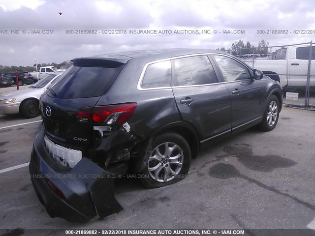 JM3TB2BA1E0427856 - 2014 MAZDA CX-9 SPORT GRAY photo 4