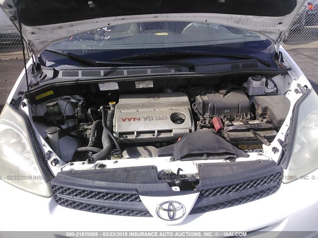 5TDZA23CX4S132160 - 2004 TOYOTA SIENNA CE/LE WHITE photo 10