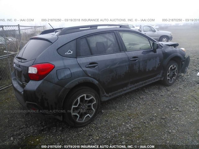 JF2GPABC4GH246215 - 2016 SUBARU CROSSTREK PREMIUM BLACK photo 4