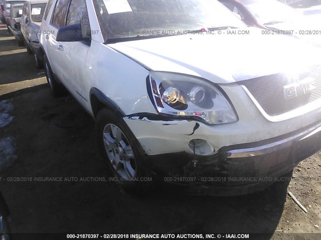 1GKER13757J113896 - 2007 GMC ACADIA SLE WHITE photo 6