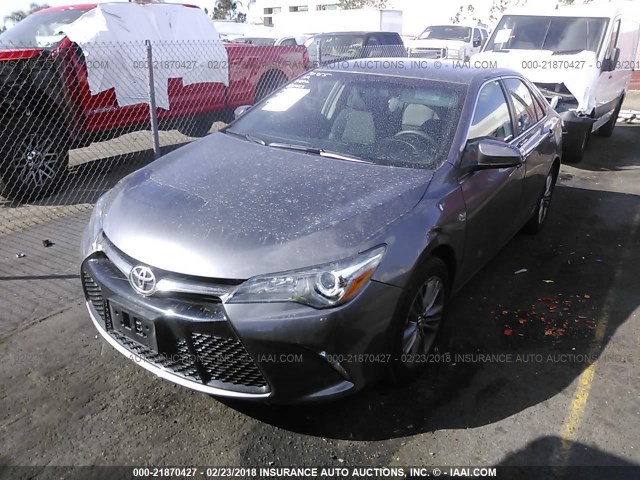 4T1BF1FK6HU802882 - 2017 TOYOTA CAMRY LE/XLE/SE/XSE GRAY photo 2