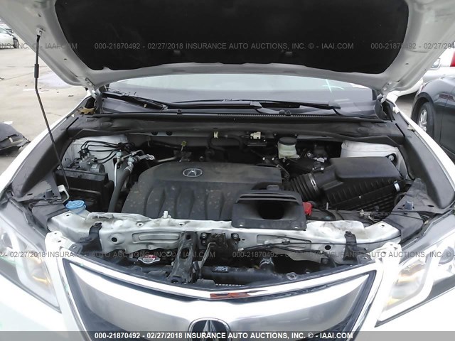 5J8TB3H57FL000062 - 2015 ACURA RDX TECHNOLOGY WHITE photo 10