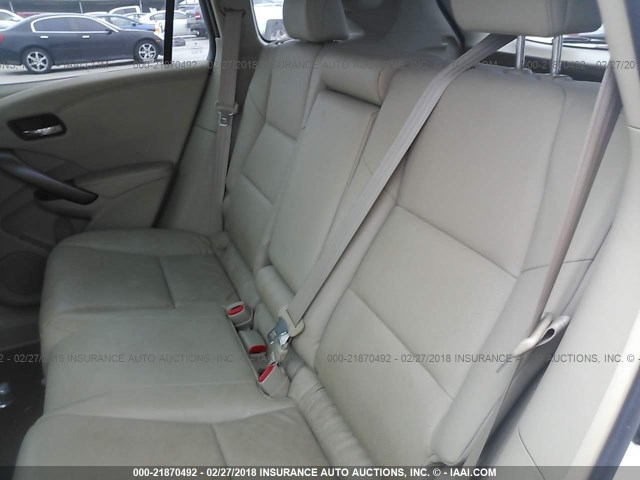 5J8TB3H57FL000062 - 2015 ACURA RDX TECHNOLOGY WHITE photo 8