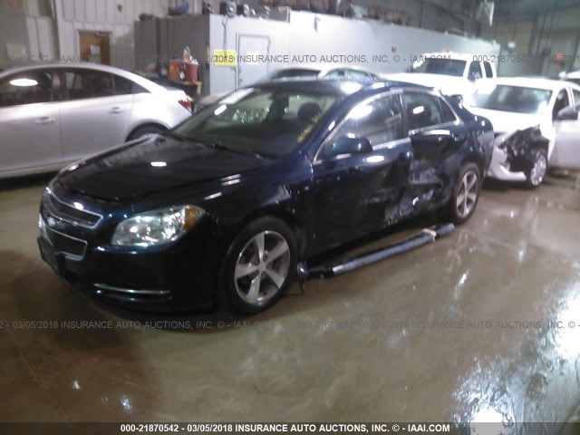 1G1ZC5EU3BF147901 - 2011 CHEVROLET MALIBU 1LT 深蓝色 照片 2