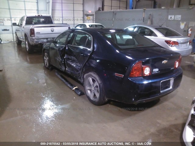 1G1ZC5EU3BF147901 - 2011 CHEVROLET MALIBU 1LT 深蓝色 照片 3