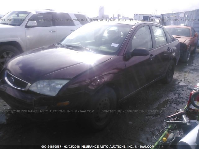 1FAFP34N57W192235 - 2007 FORD FOCUS ZX4/S/SE/SES MAROON photo 2