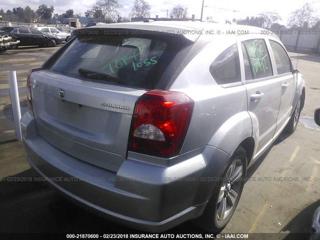 1B3CB3HA6BD172911 - 2011 DODGE CALIBER MAINSTREET GRAY photo 4