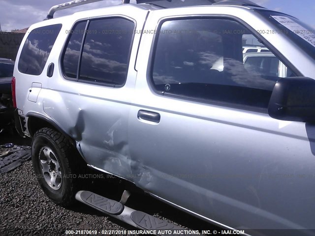 5N1ED28Y01C501739 - 2001 NISSAN XTERRA XE/SE SILVER photo 6