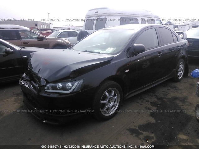 JA3AU16UX9U039255 - 2009 MITSUBISHI LANCER DE BLACK photo 2