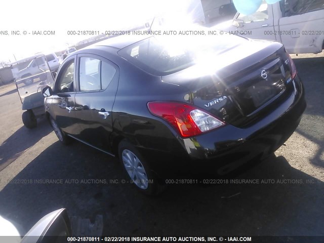 3N1CN7AP9CL888325 - 2012 NISSAN VERSA S/SV/SL BLACK photo 3