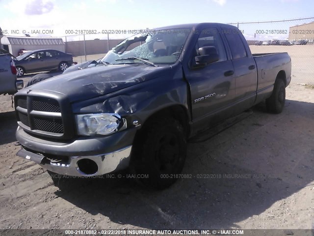 3D7KA286X3G753115 - 2003 DODGE RAM 2500 ST/SLT GRAY photo 2