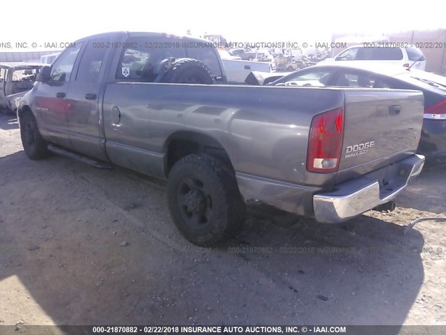 3D7KA286X3G753115 - 2003 DODGE RAM 2500 ST/SLT GRAY photo 3