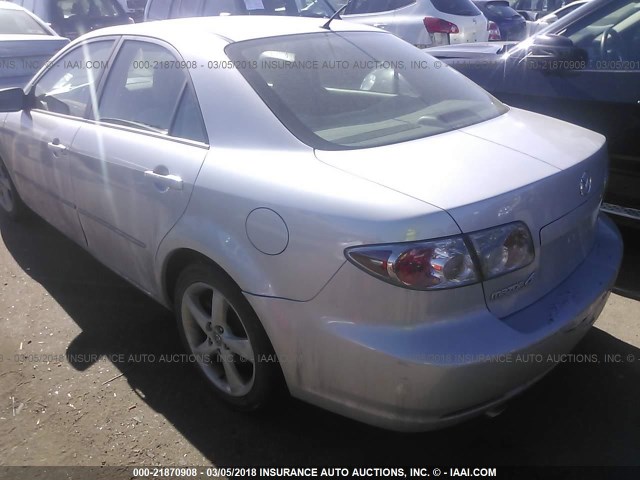 1YVHP80D565M51513 - 2006 MAZDA 6 S SILVER photo 3