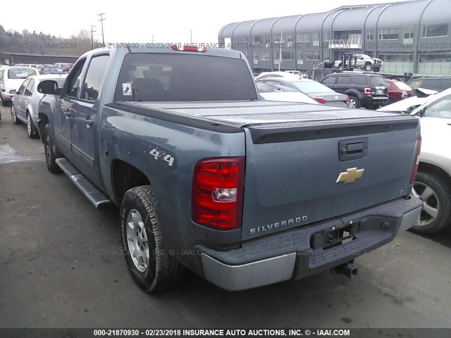 3GCPKSE71DG301369 - 2013 CHEVROLET SILVERADO K1500 LT BLUE photo 3