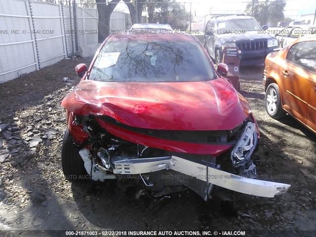 2HGFC2F50HH560397 - 2017 HONDA CIVIC LX RED photo 6