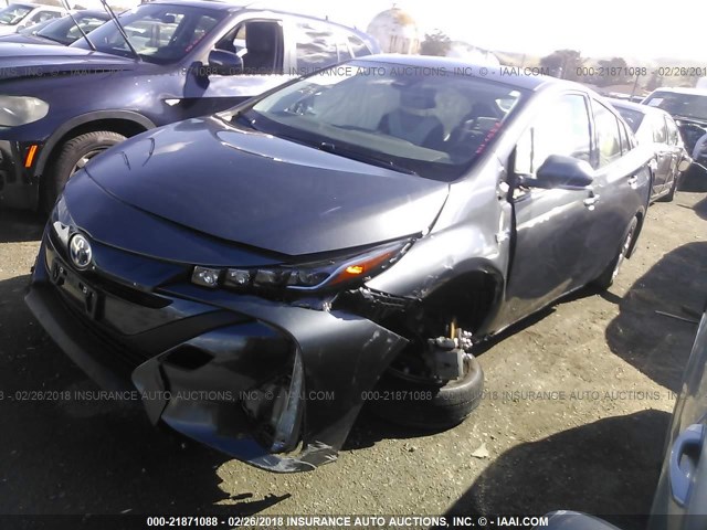 JTDKARFP6H3004739 - 2017 TOYOTA PRIUS PRIME  灰色 照片 2