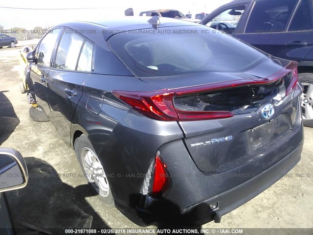 JTDKARFP6H3004739 - 2017 TOYOTA PRIUS PRIME  灰色 照片 3