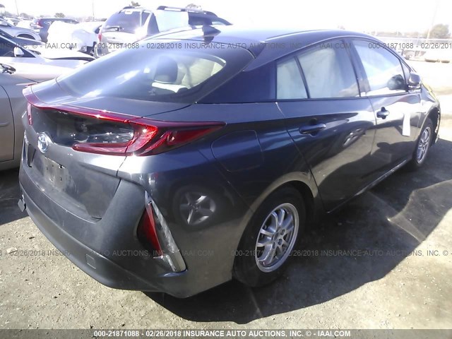 JTDKARFP6H3004739 - 2017 TOYOTA PRIUS PRIME  灰色 照片 4