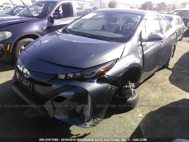 JTDKARFP6H3004739 - 2017 TOYOTA PRIUS PRIME  灰色 照片 6