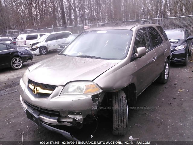 2HNYD18965H501293 - 2005 ACURA MDX TOURING GOLD photo 6
