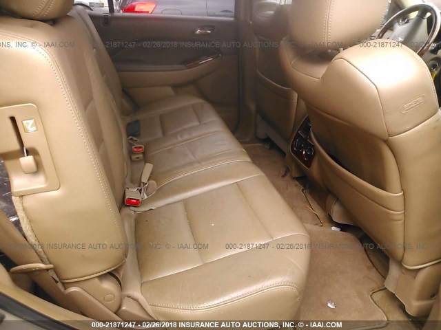 2HNYD18965H501293 - 2005 ACURA MDX TOURING GOLD photo 8