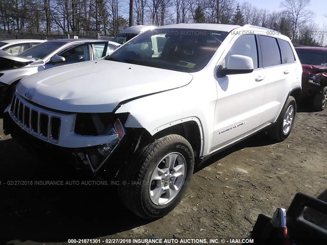 1C4RJFAG1FC183368 - 2015 JEEP GRAND CHEROKEE LAREDO WHITE photo 2