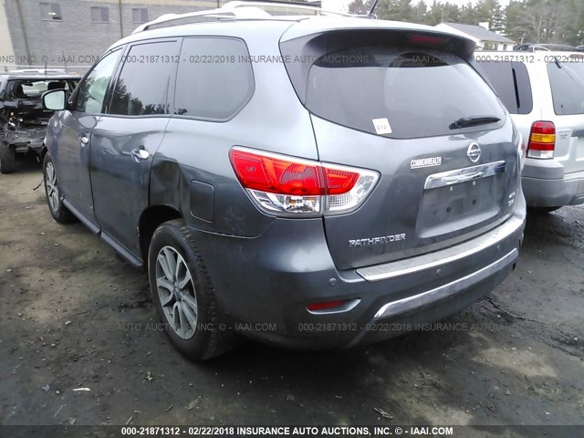 5N1AR2MM3GC625743 - 2016 NISSAN PATHFINDER S/SV/SL/PLATINUM GRAY photo 3