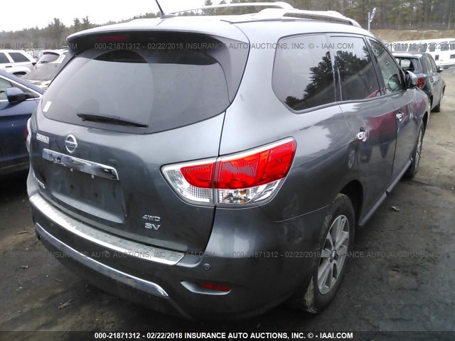 5N1AR2MM3GC625743 - 2016 NISSAN PATHFINDER S/SV/SL/PLATINUM 灰色 照片 4