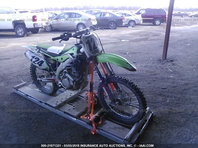 JKAKXGFC1FA030488 - 2015 KAWASAKI KX450 F GREEN photo 1