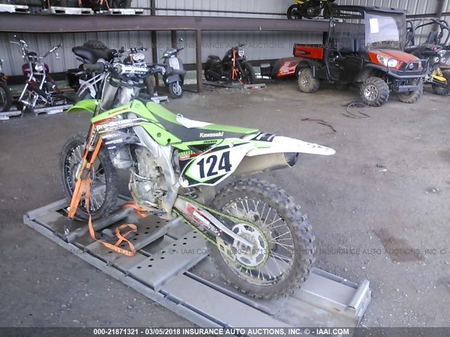 JKAKXGFC1FA030488 - 2015 KAWASAKI KX450 F GREEN photo 3