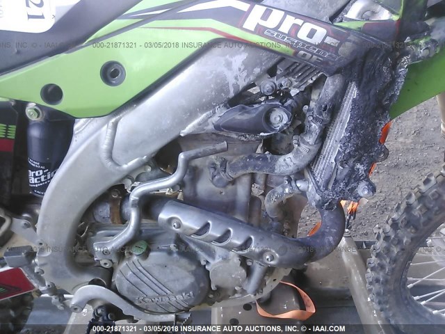 JKAKXGFC1FA030488 - 2015 KAWASAKI KX450 F GREEN photo 8