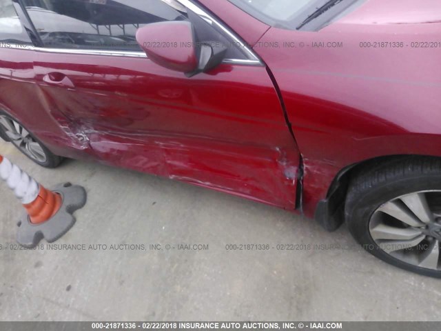 1HGCS11328A008811 - 2008 HONDA Accord LX-S RED photo 6