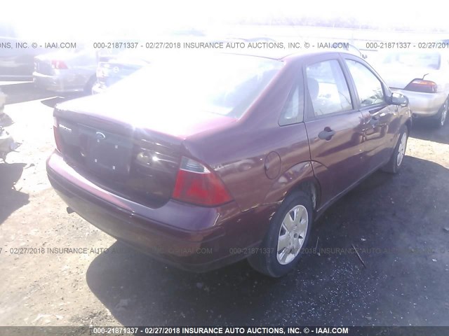 1FAFP34N97W263677 - 2007 FORD FOCUS ZX4/S/SE/SES 红色 照片 4