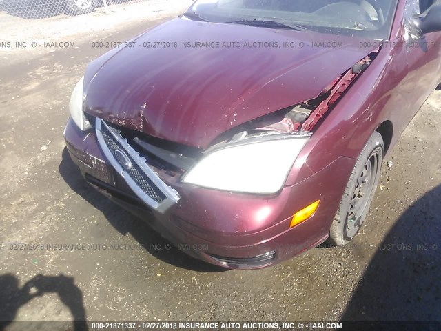 1FAFP34N97W263677 - 2007 FORD FOCUS ZX4/S/SE/SES RED photo 6