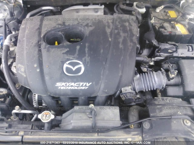 JM1BM1T71F1258638 - 2015 MAZDA 3 SV GRAY photo 10