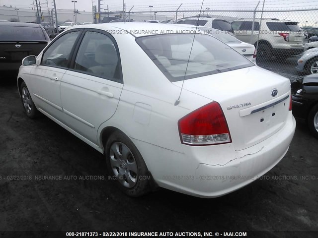 KNAFE121775478305 - 2007 KIA SPECTRA EX/LX WHITE photo 3