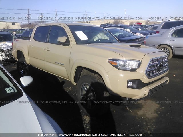 5TFCZ5AN9HX098894 - 2017 TOYOTA TACOMA DBL CAB/SR/TRDSPT/OR/PRO თაფლისფერი ფოტო 1