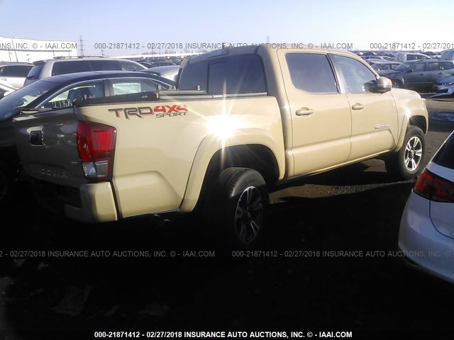 5TFCZ5AN9HX098894 - 2017 TOYOTA TACOMA DBL CAB/SR/TRDSPT/OR/PRO თაფლისფერი ფოტო 4