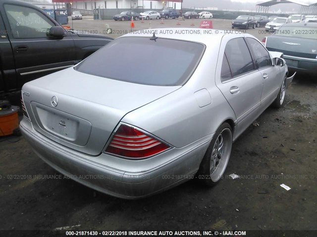 WDBNG70J84A389973 - 2004 MERCEDES-BENZ S 430 SILVER photo 4