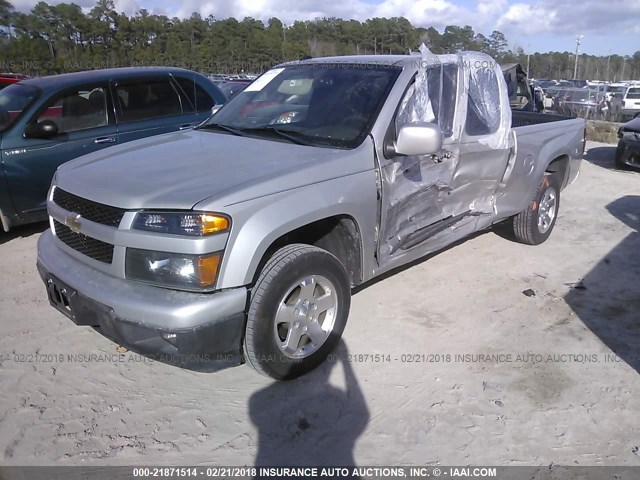 1GCESCF90C8134455 - 2012 CHEVROLET COLORADO LT SILVER photo 2